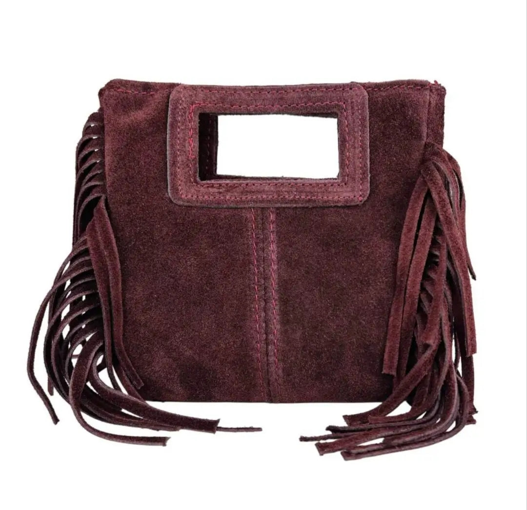 Le Frangettine Mini – Mini bag con frange in Vera Pelle Made in Italy