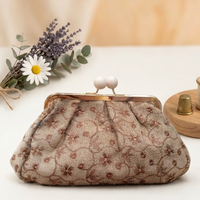 Borsa Clelia clucht con pomelli laccati Anembags
