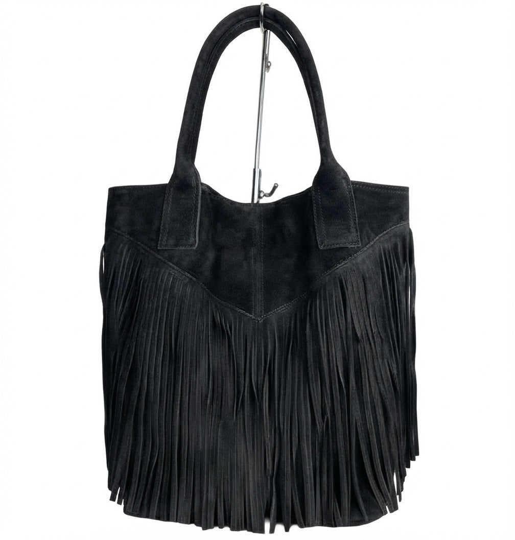 Le Frangette – borsa con frange in vera pelle made in Italy