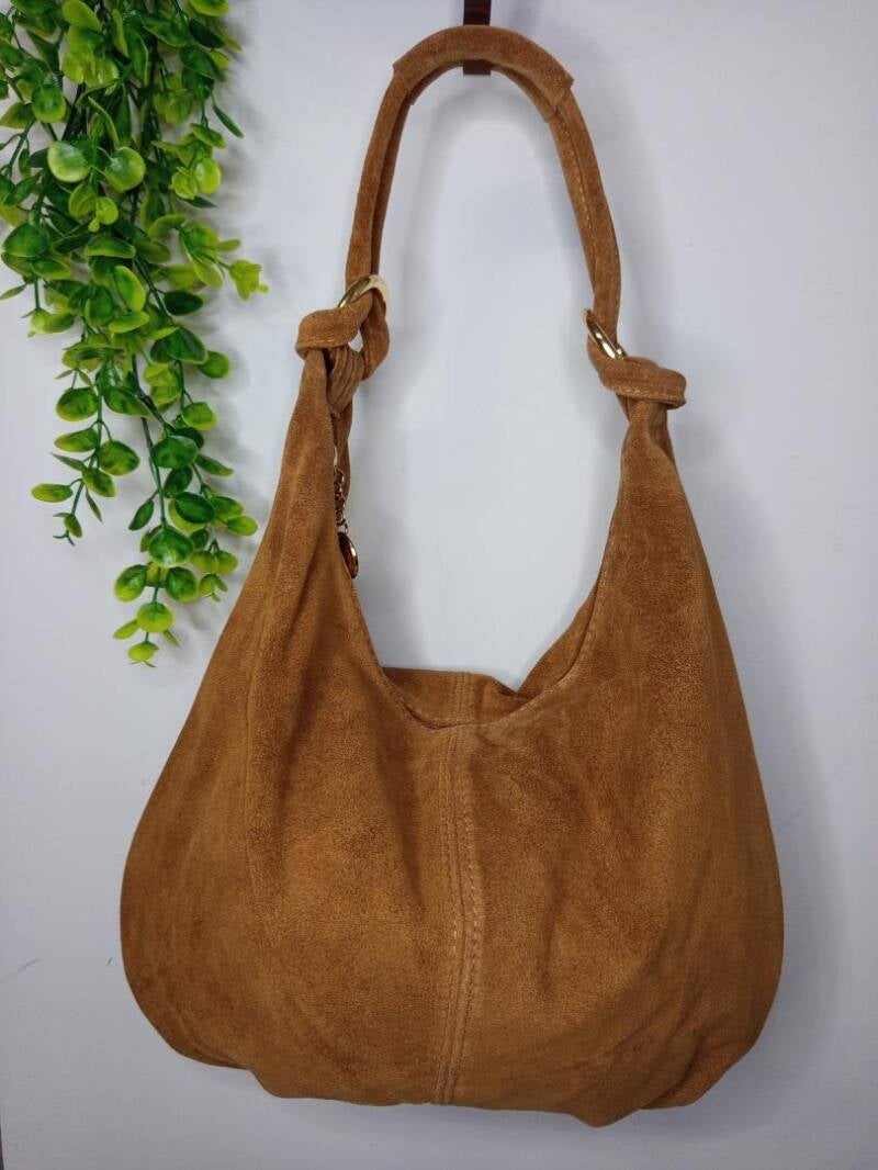 Borsa “Le Sacche” in CAMOSCIO stile sacco – Made in Italy