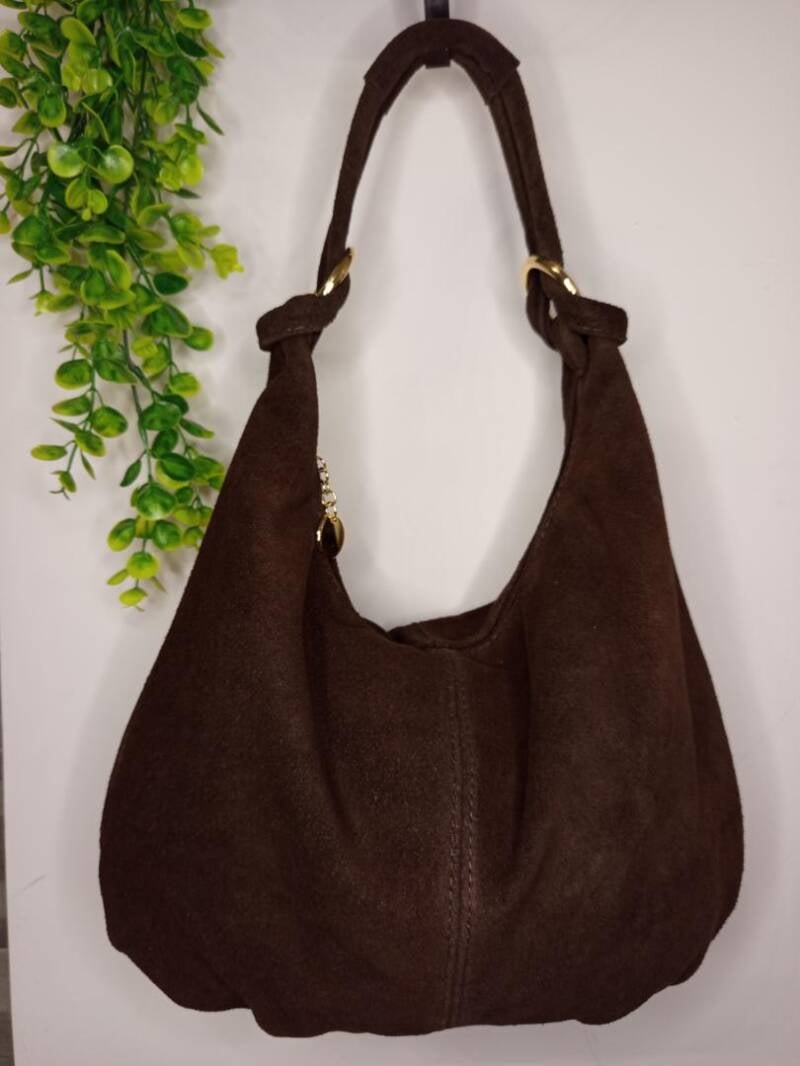 Borsa “Le Sacche” in CAMOSCIO stile sacco – Made in Italy
