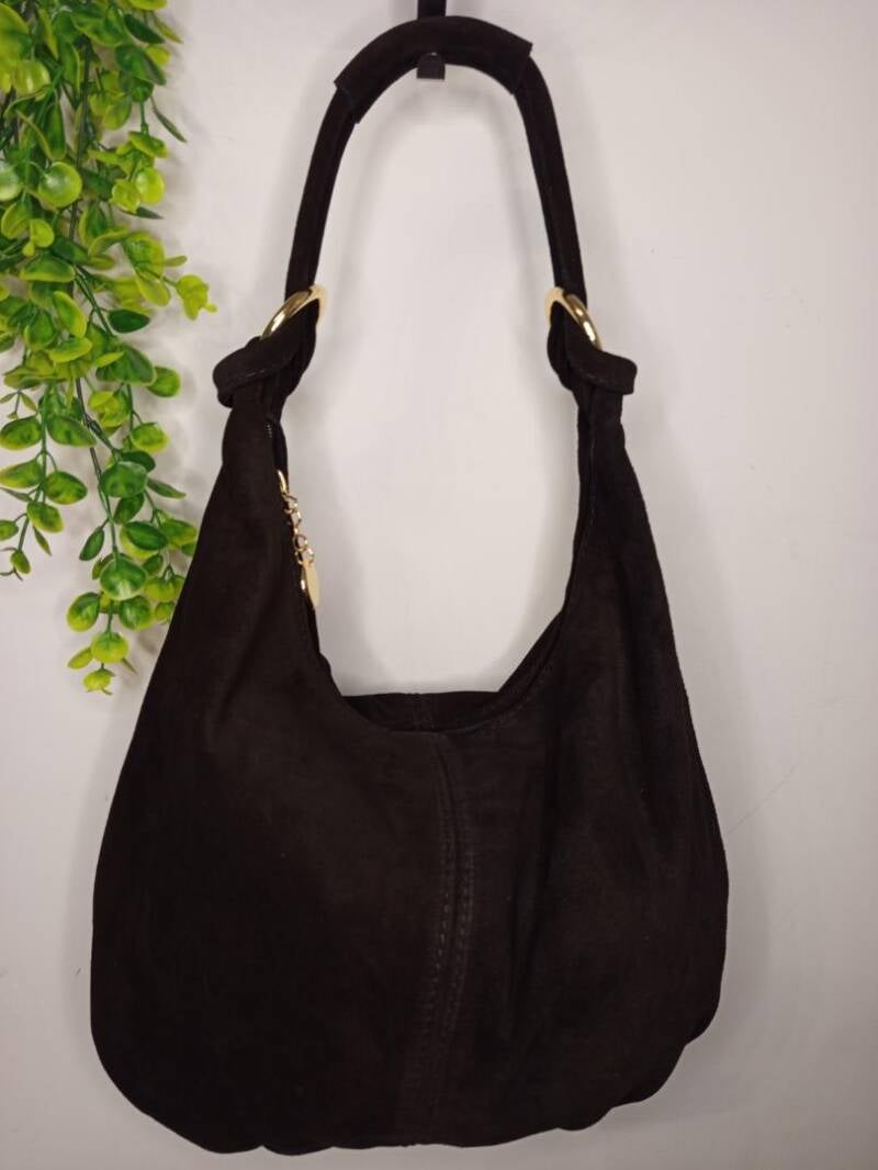 Borsa “Le Sacche” in CAMOSCIO stile sacco – Made in Italy