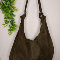 Borsa “Le Sacche” in CAMOSCIO stile sacco – Made in Italy